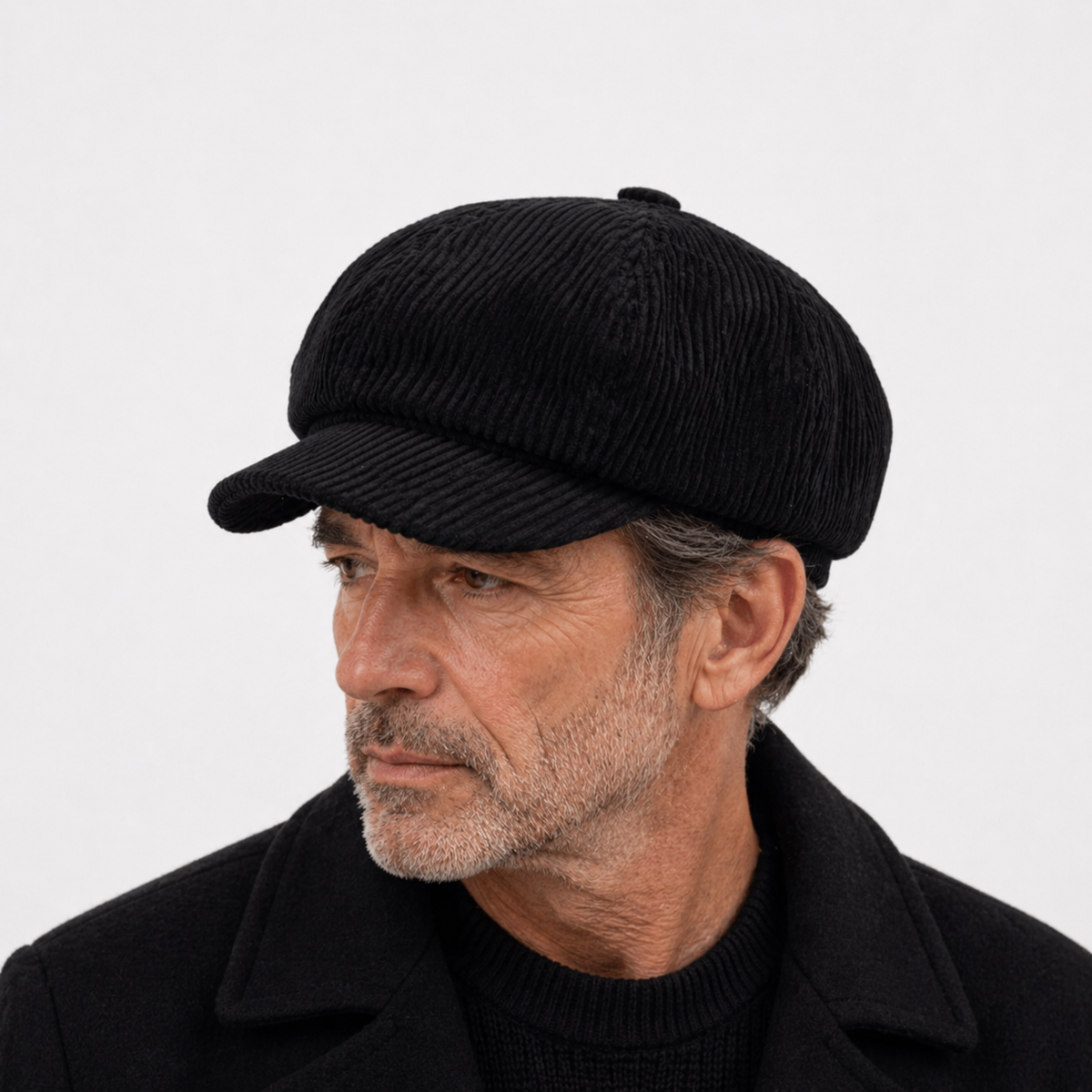 Chapeau de gavroche Noir pour l'automne et l'hiver