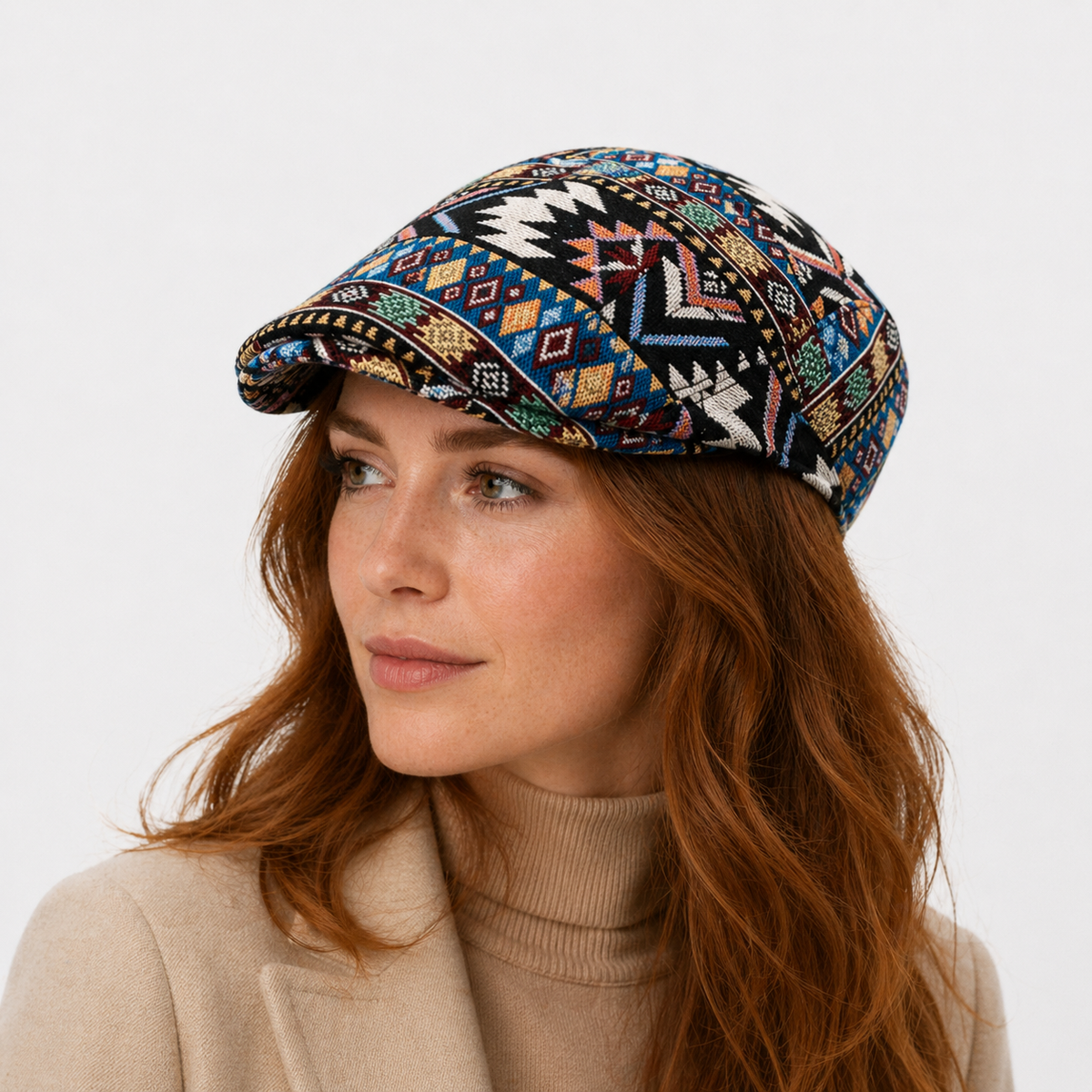 Bonnet à visière plate Mosaïque Florale