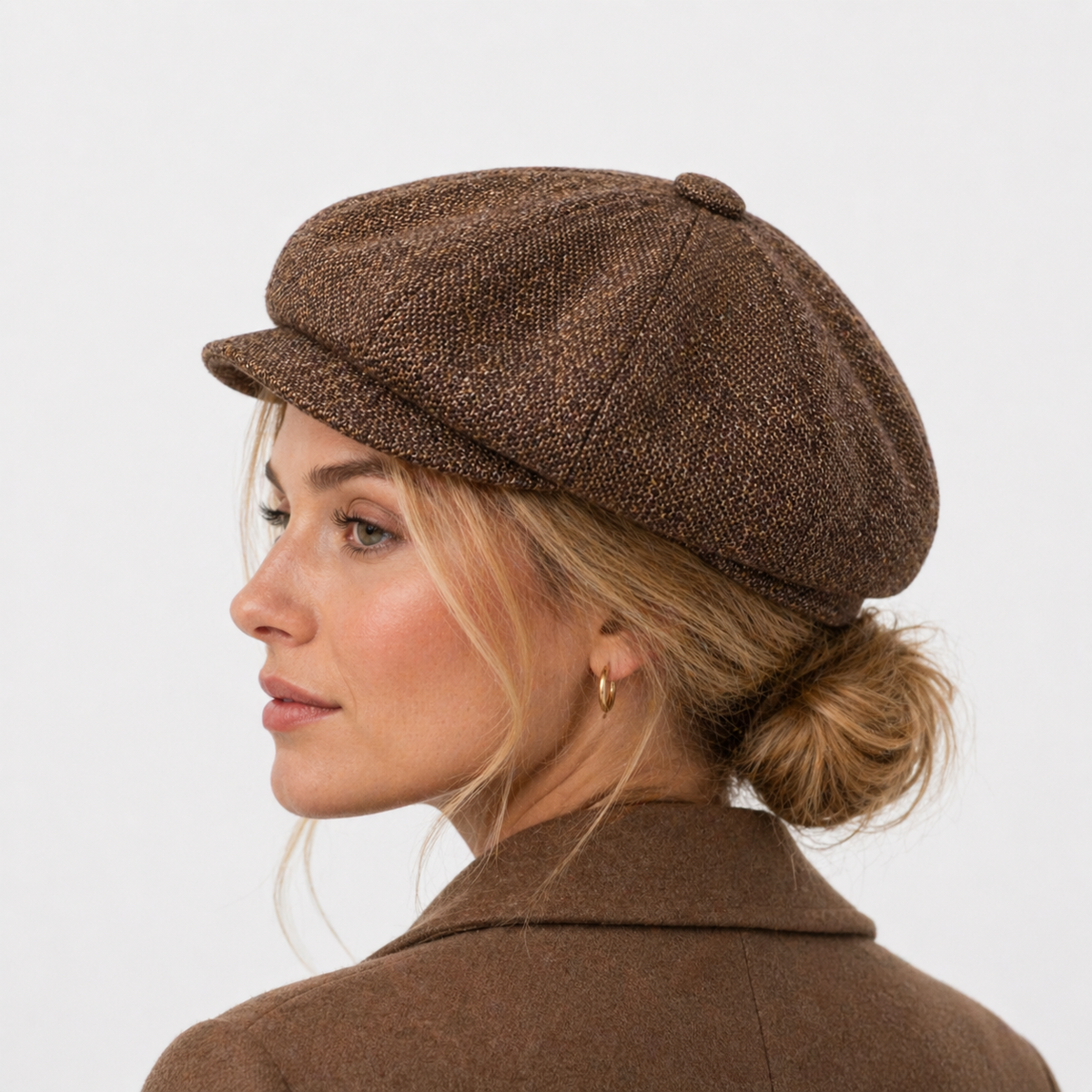 Béret Classique en coton Marron
