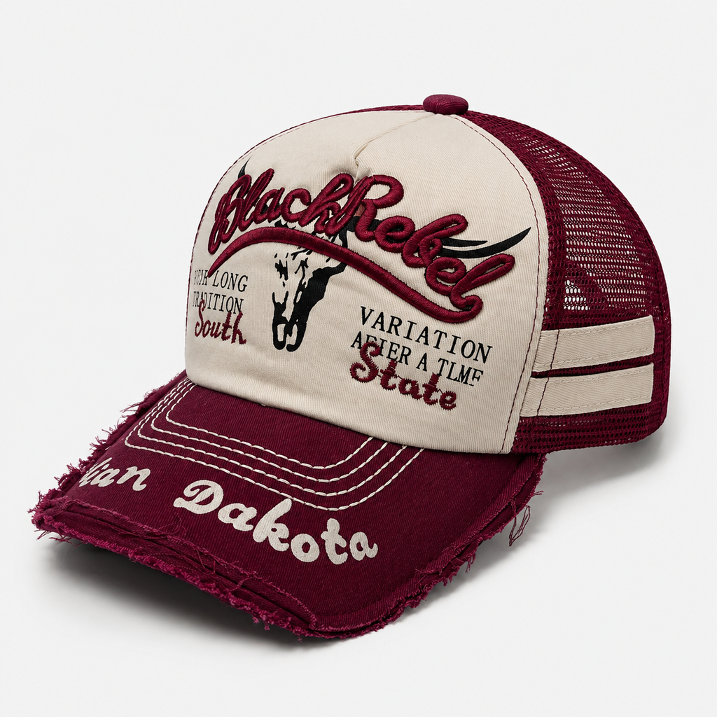 Casquette Trucker Black Rebel Bordeaux