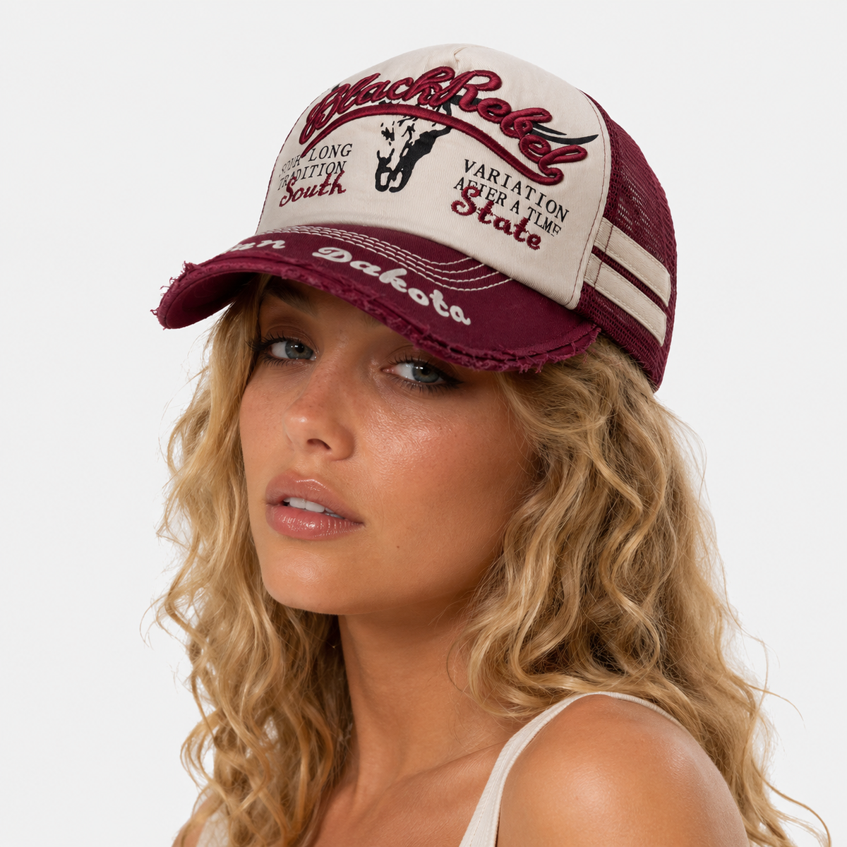 Casquette Trucker Black Rebel Bordeaux
