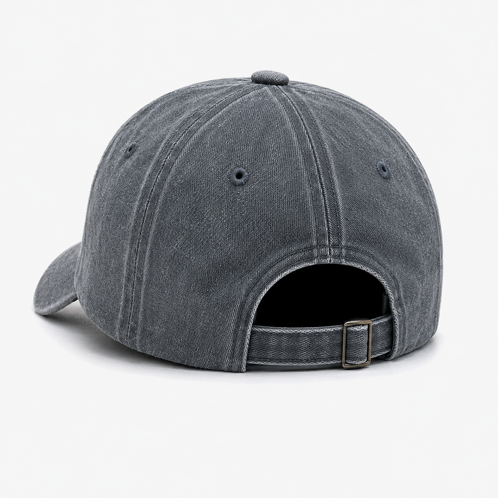Casquette Vintage Grise AC-DC Brodée Homme & Femme