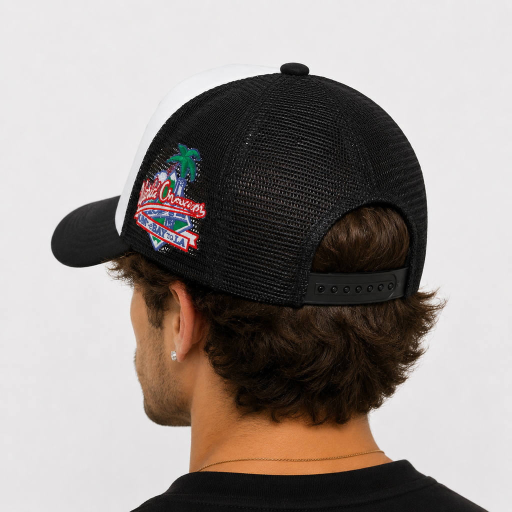 Casquette Trucker LA Blanche Noire | Style US
