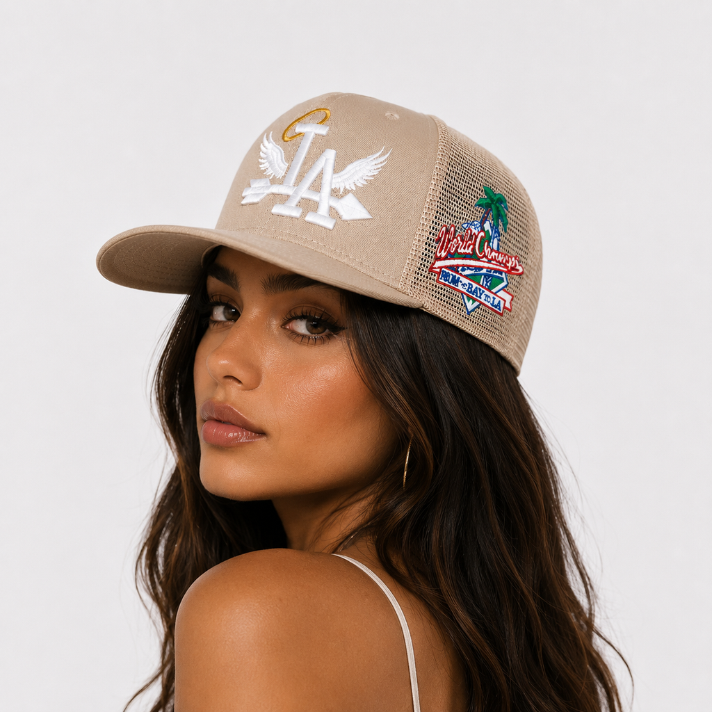 Casquette Snapback LA Beige Homme & Femme