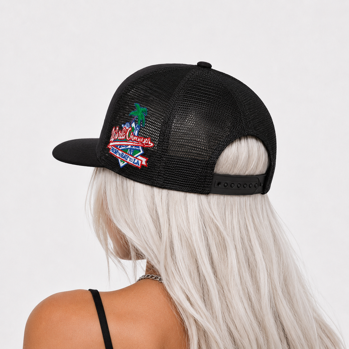 Casquette Trucker LA Ailes Noire – Broderie Premium Streetwear