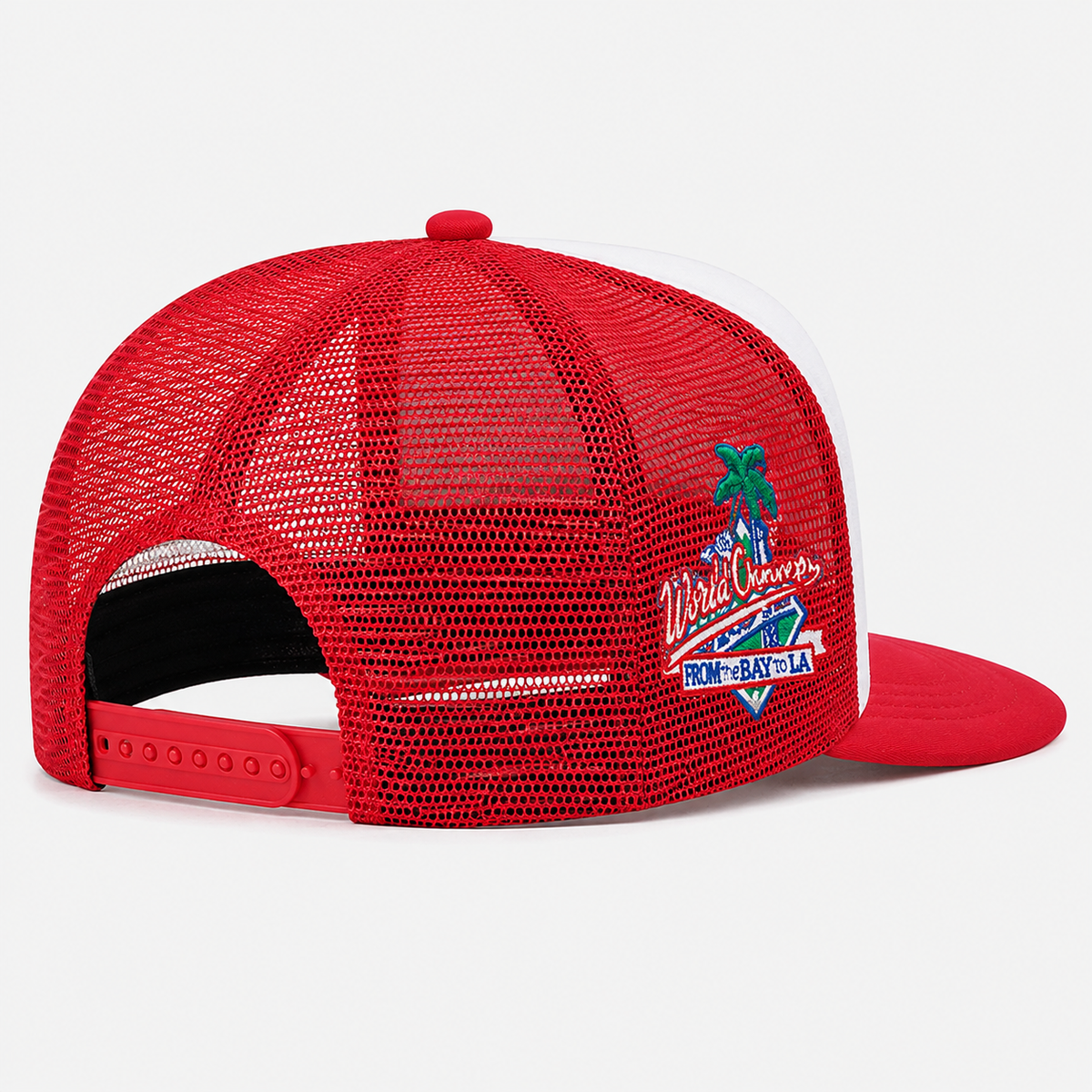 Casquette Trucker LA Rouge et Blanche – Filet Respirant Vintage