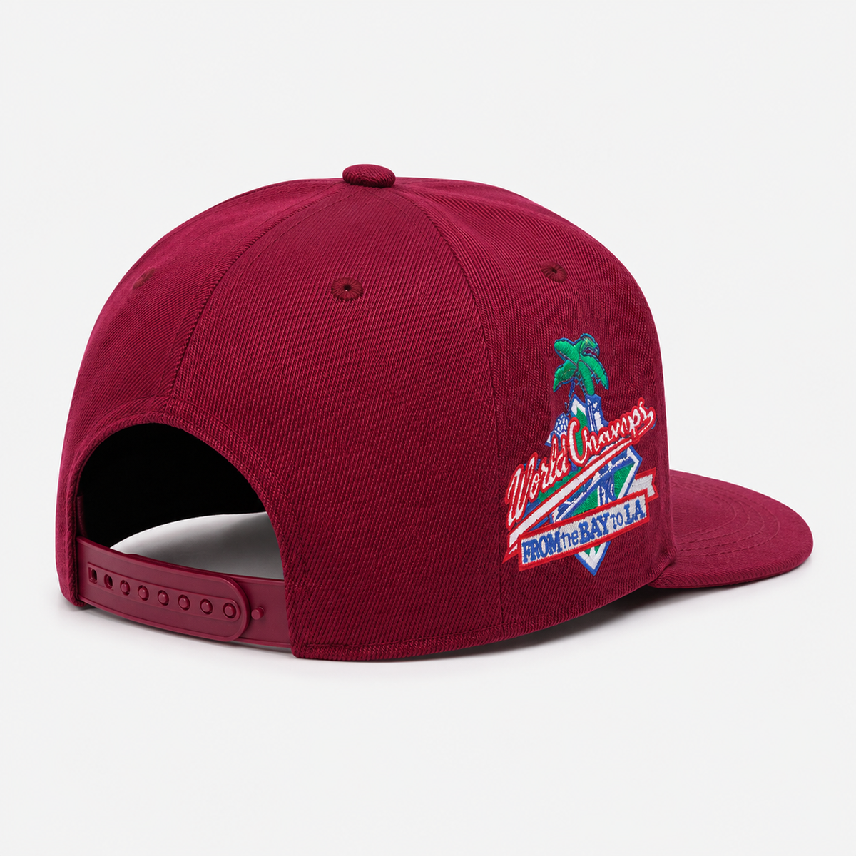Casquette Snapback LA Bordeaux – Visière Plate Brodée