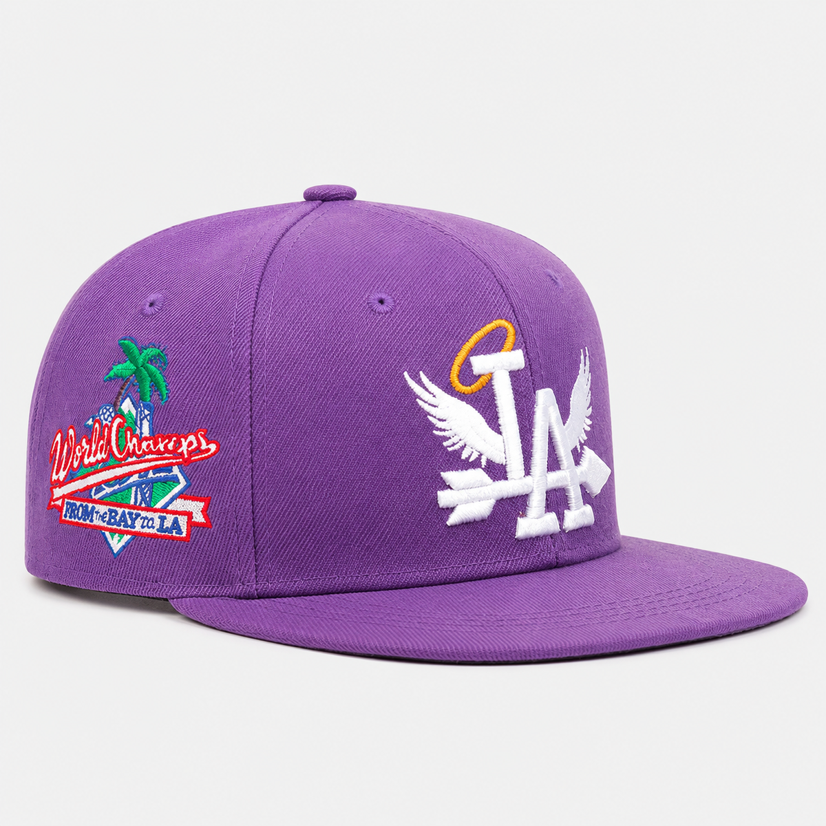 Casquette Snapback LA Violette – Style Hip-Hop Tendance