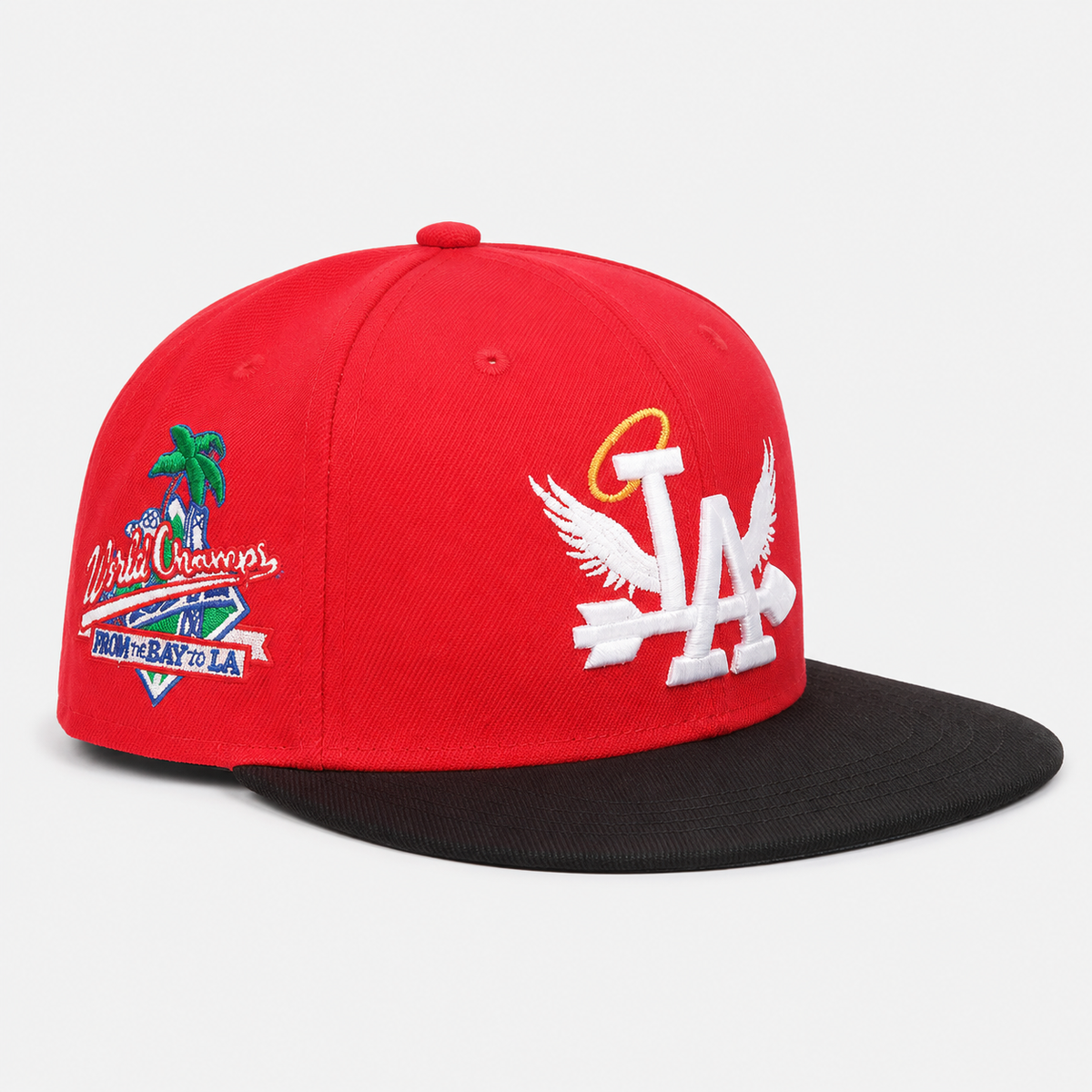 Casquette Snapback Rouge et Noire LA – Style Streetwear