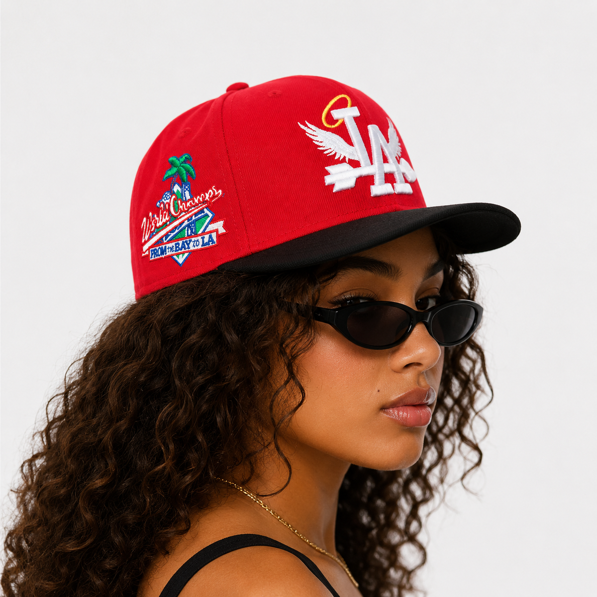 Casquette Snapback Rouge et Noire LA – Style Streetwear