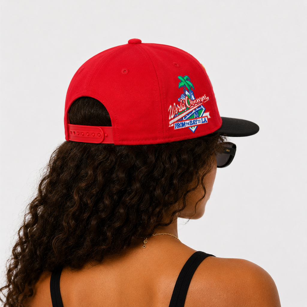 Casquette Snapback Rouge et Noire LA – Style Streetwear