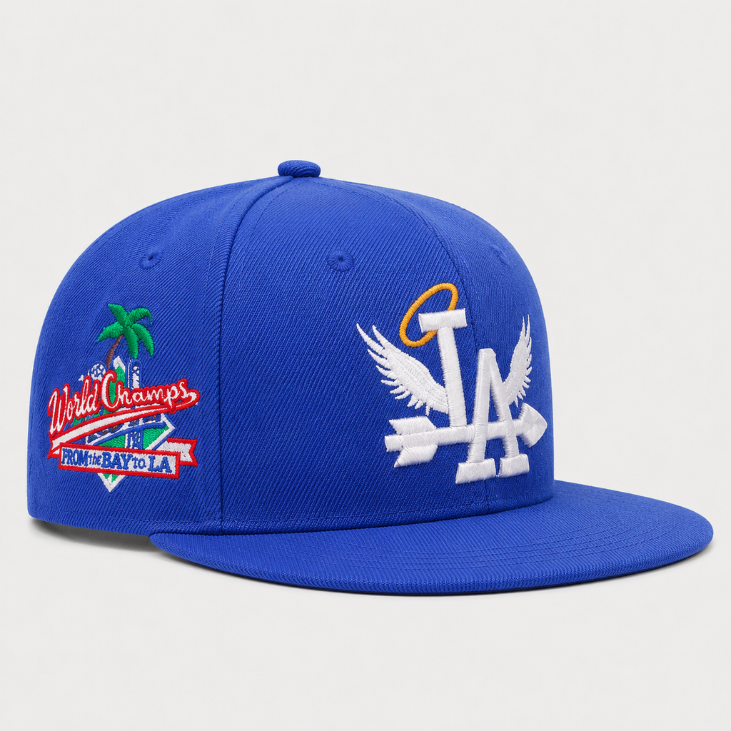 Casquette Snapback LA Bleu Royal – Broderie Premium