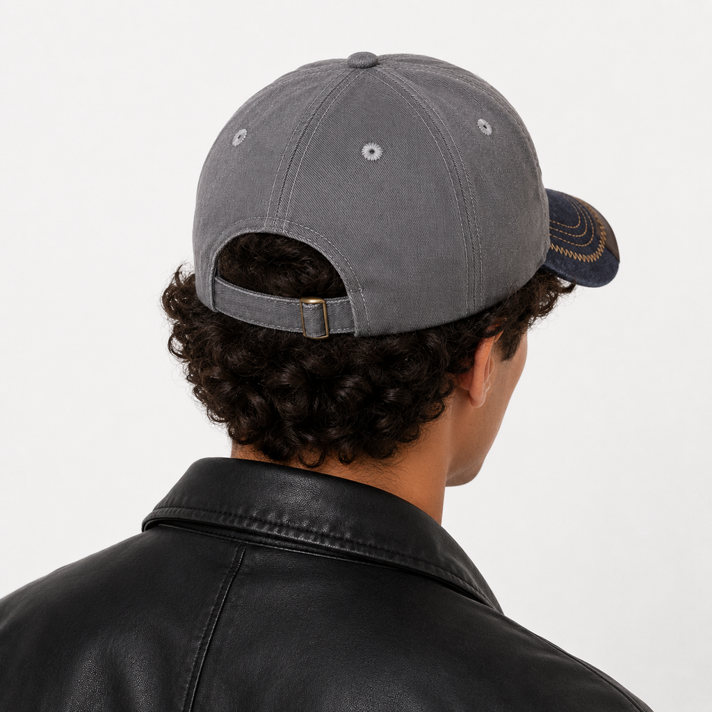 Casquette Vintage Superdry Grise Visière Denim