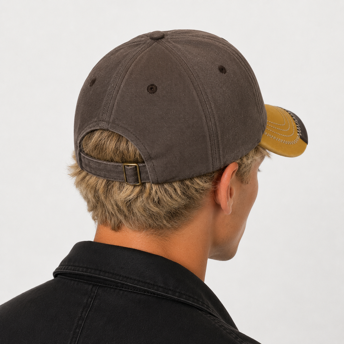 Casquette Vintage Superdry Marron Jaune Style Heritage