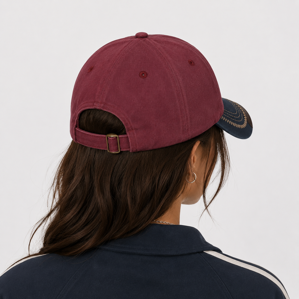 Casquette Vintage Bordeaux Heritage US Style Américain