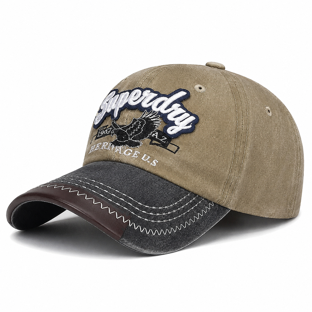 Casquette Vintage Beige Heritage US Style Rétro