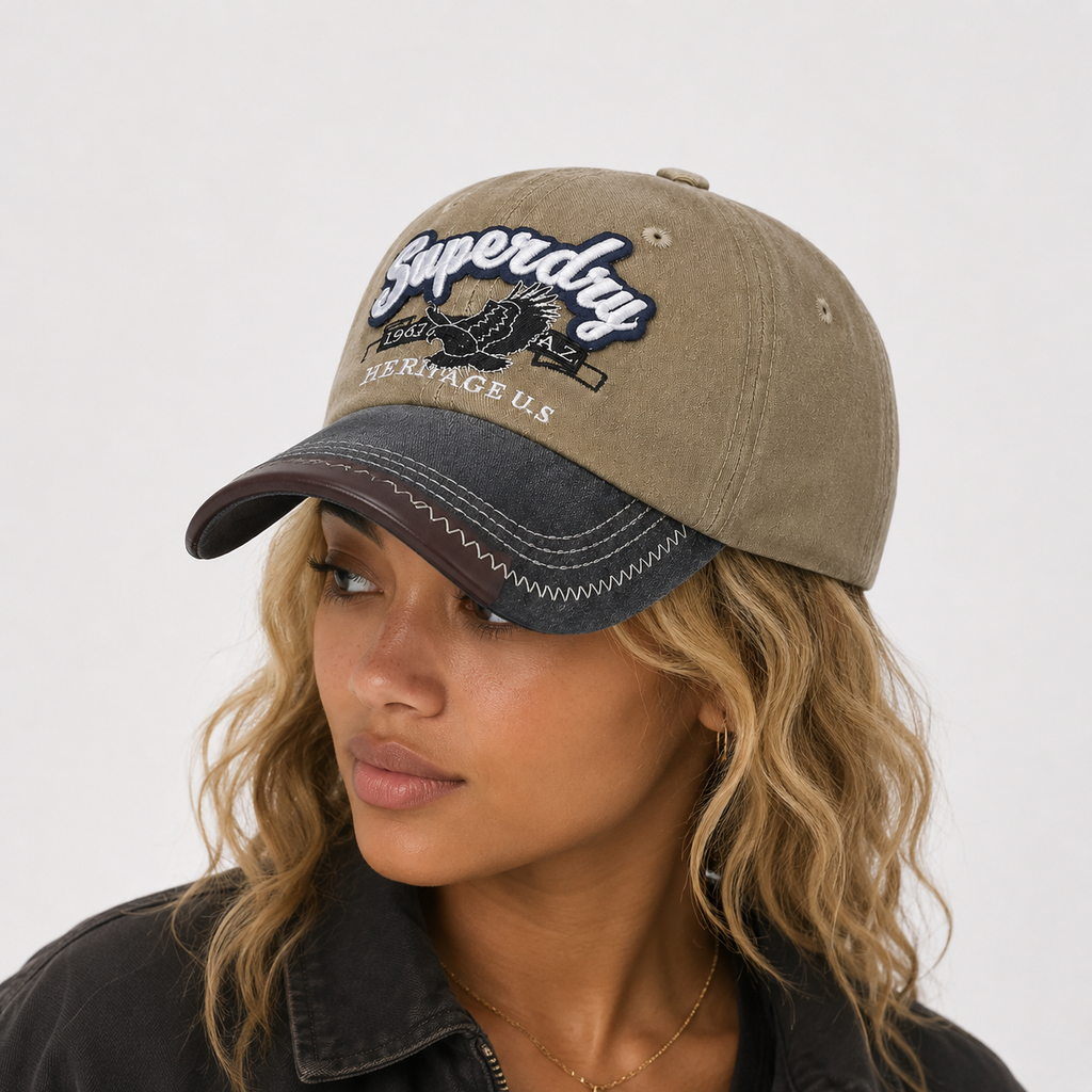 Casquette Vintage Beige Heritage US Style Rétro