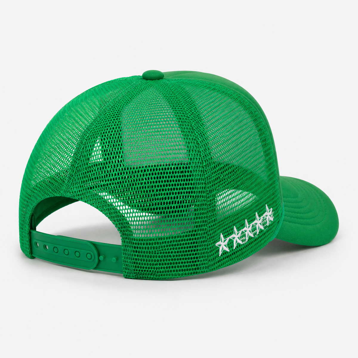 Casquette Trucker Verte Brodée Filet Respirant