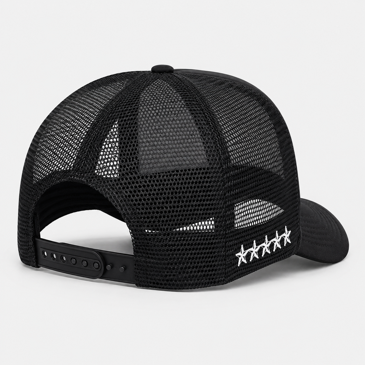 Casquette Trucker Noire Brodée Streetwear Unisexe
