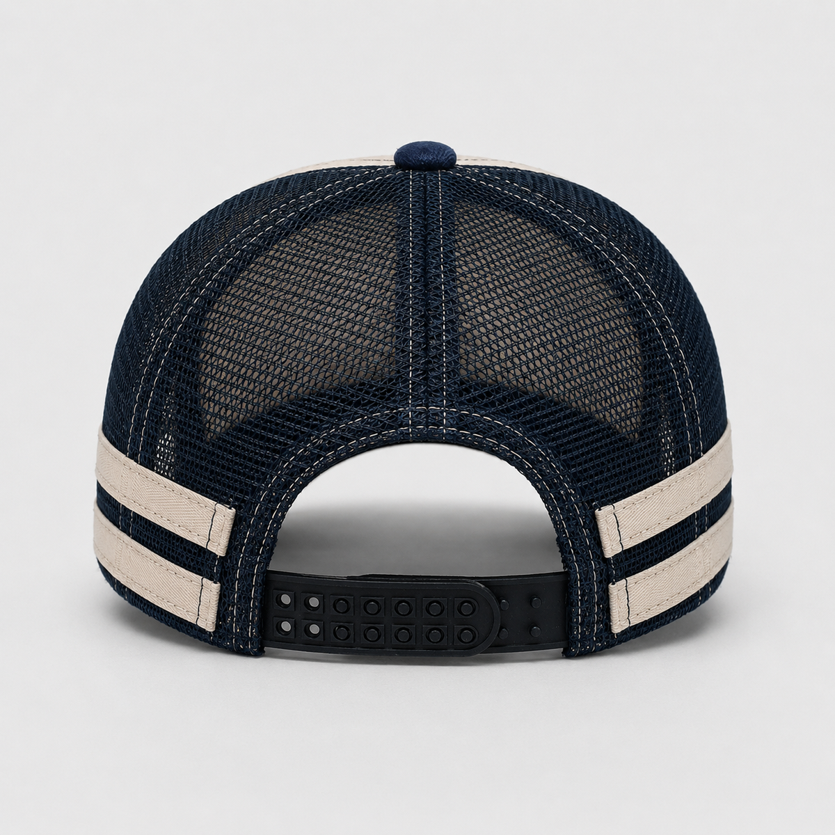 Casquette Trucker Vintage Black Rebel Beige Bleu