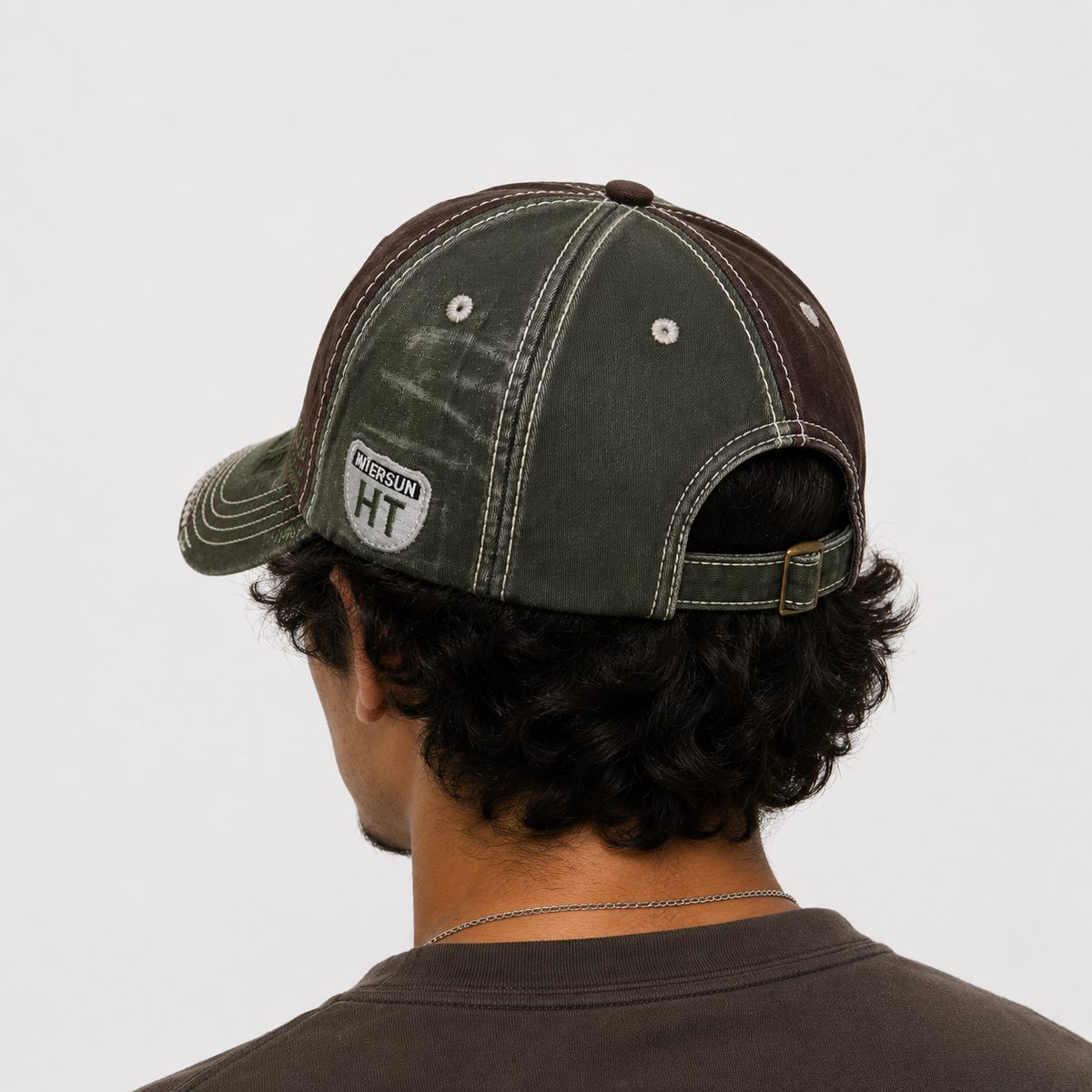 Casquette Baseball Vintage Bicolore Brodée