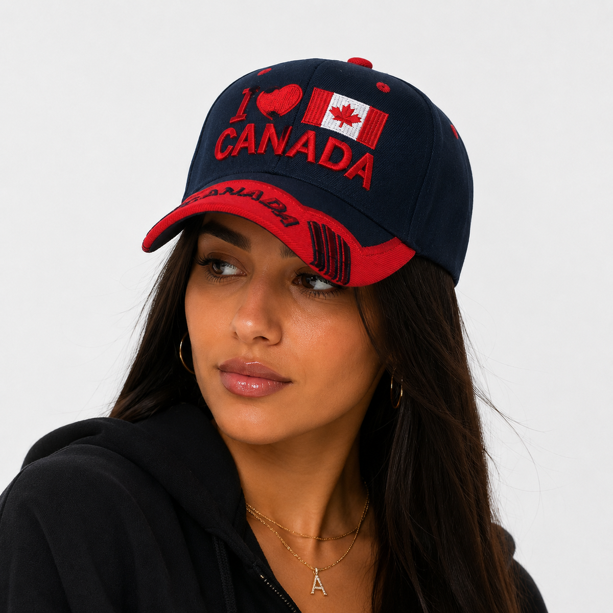 Casquette Canada Brodée Bleu Marine Unisexe