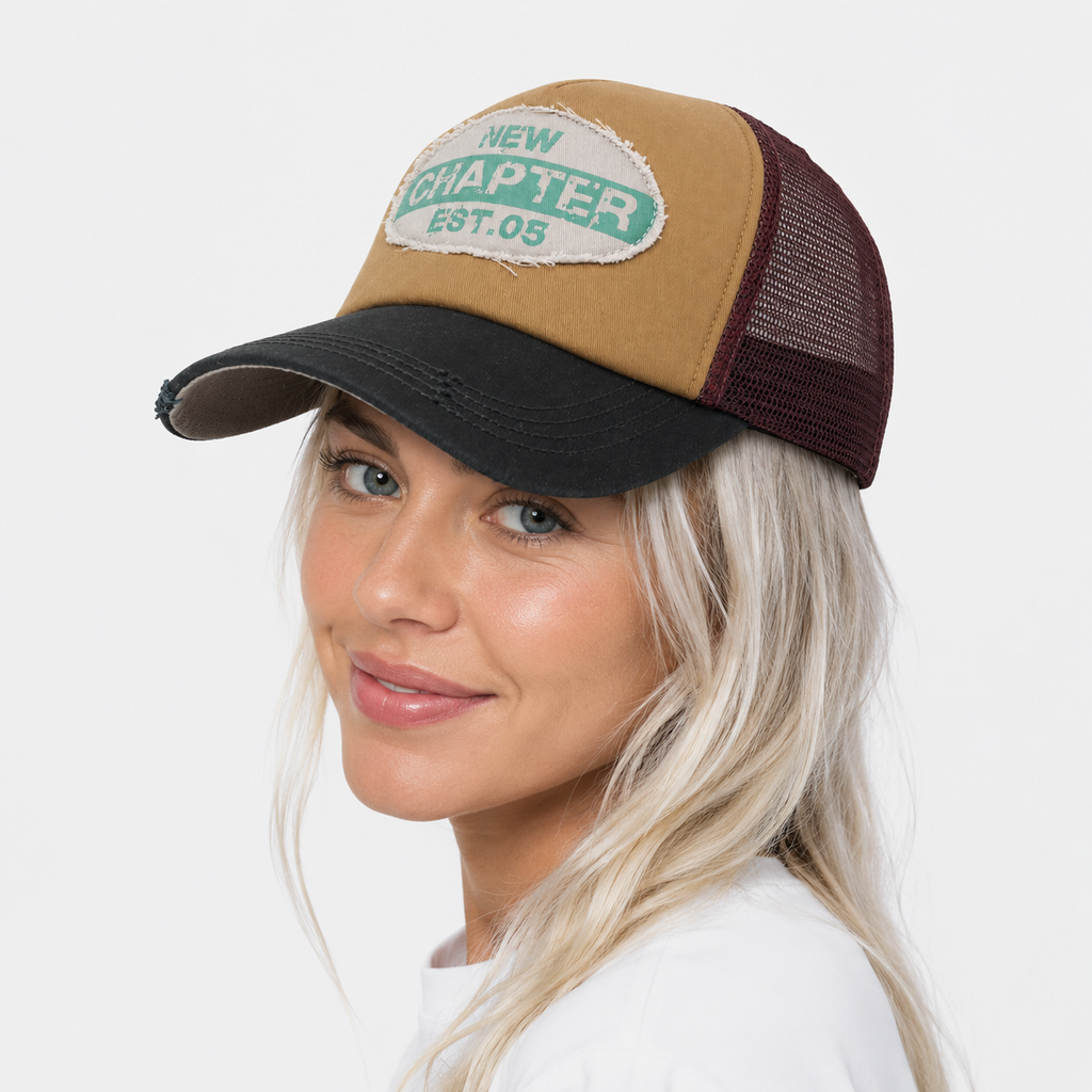 Casquette Trucker New Chapter Vintage Beige
