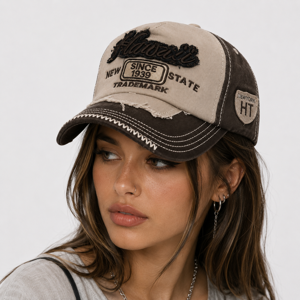 Casquette Vintage New York Marron