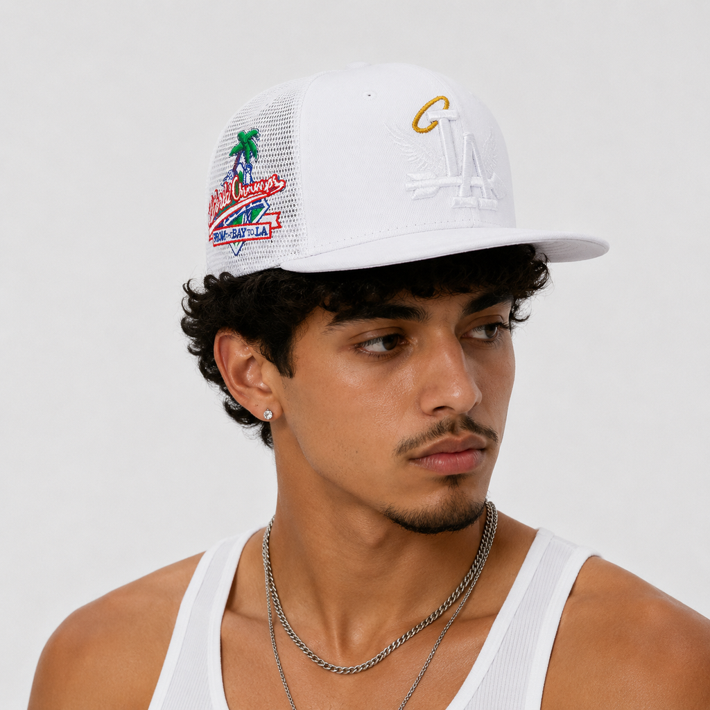 Casquette Snapback LA Blanche | Style Urbain