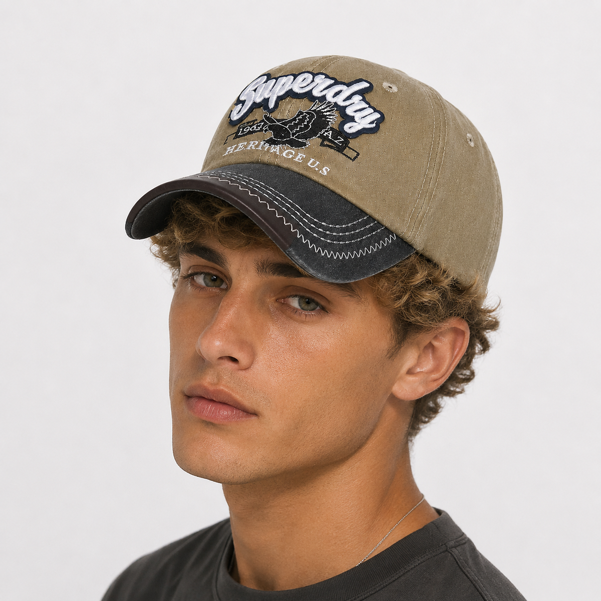 Casquette Vintage Beige Heritage US Style Rétro