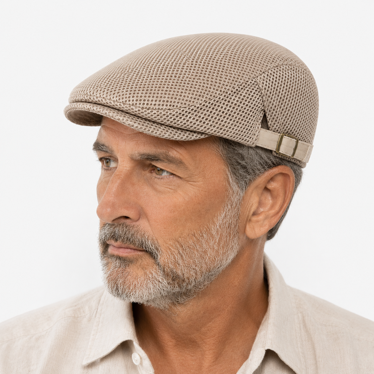 Béret Chapeau Beige Ajustable