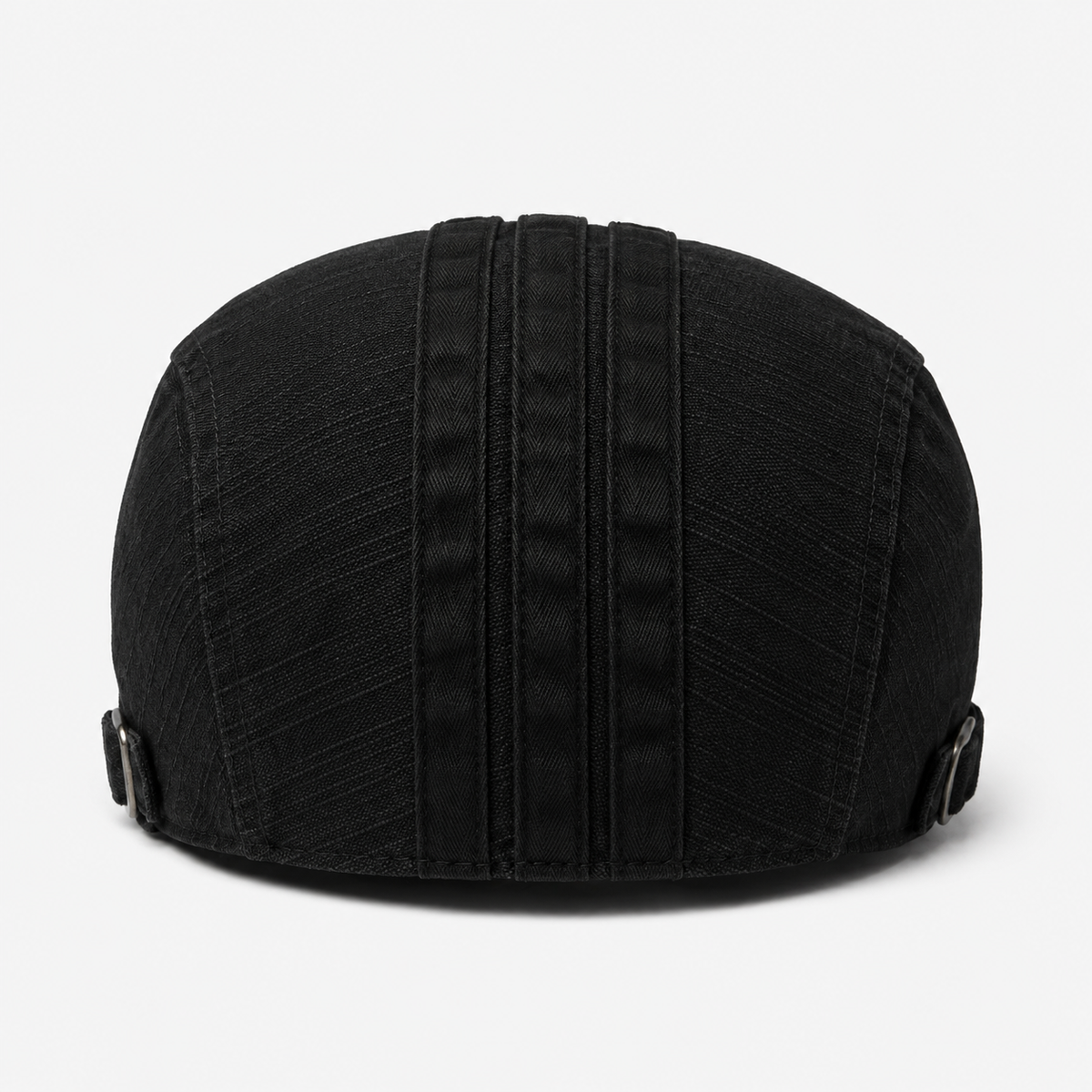 Casquette Béret En Coton Noir Délavé