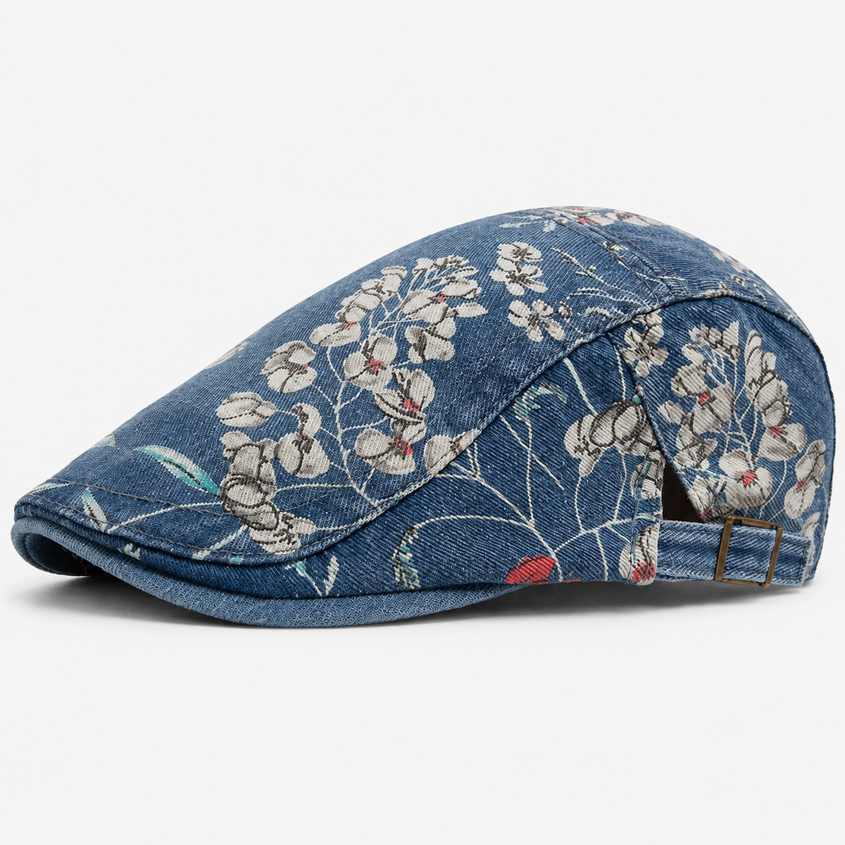 Béret Imprimé Fleuri En Coton