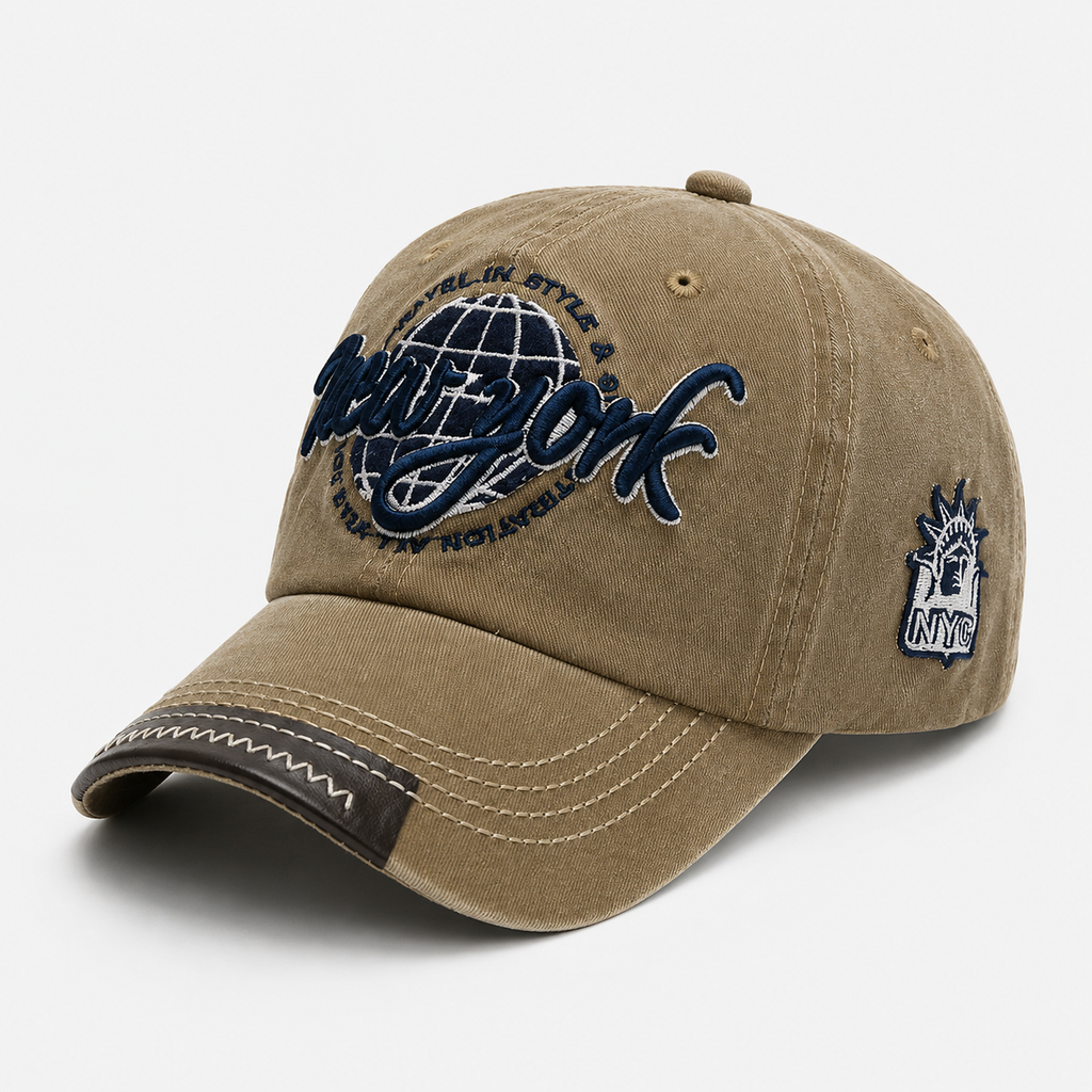 Baseball Casquette Coton Délavé Broderie New York