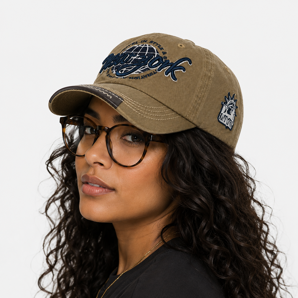 Baseball Casquette Coton Délavé Broderie New York