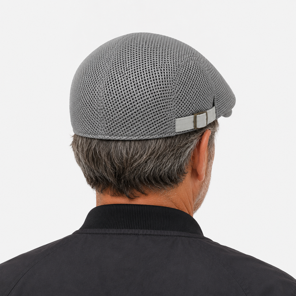 Béret Casquette Grise Aération