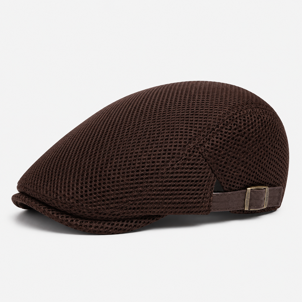 Béret Aération Marron en Maille