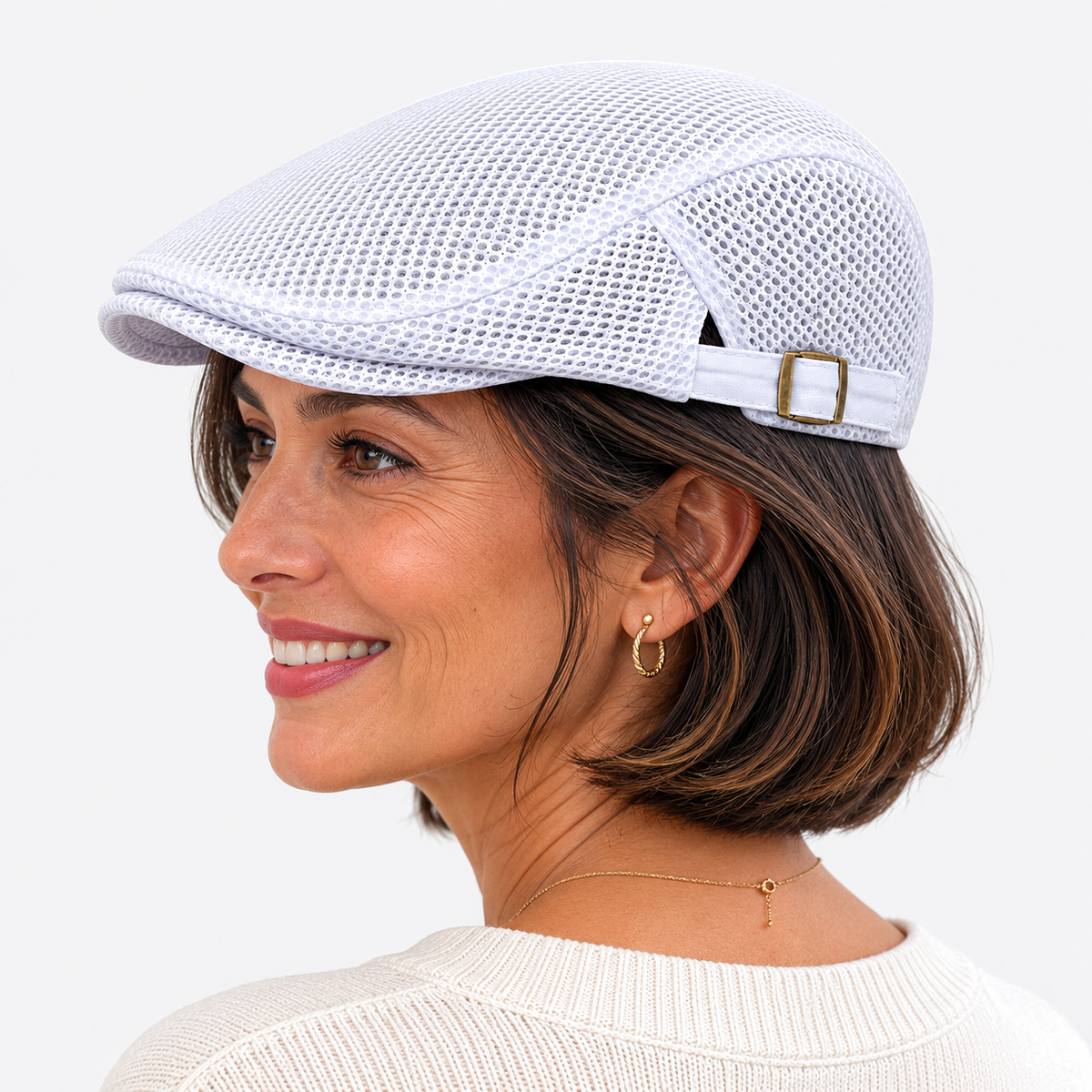 Béret à Casquette Aération Blanc