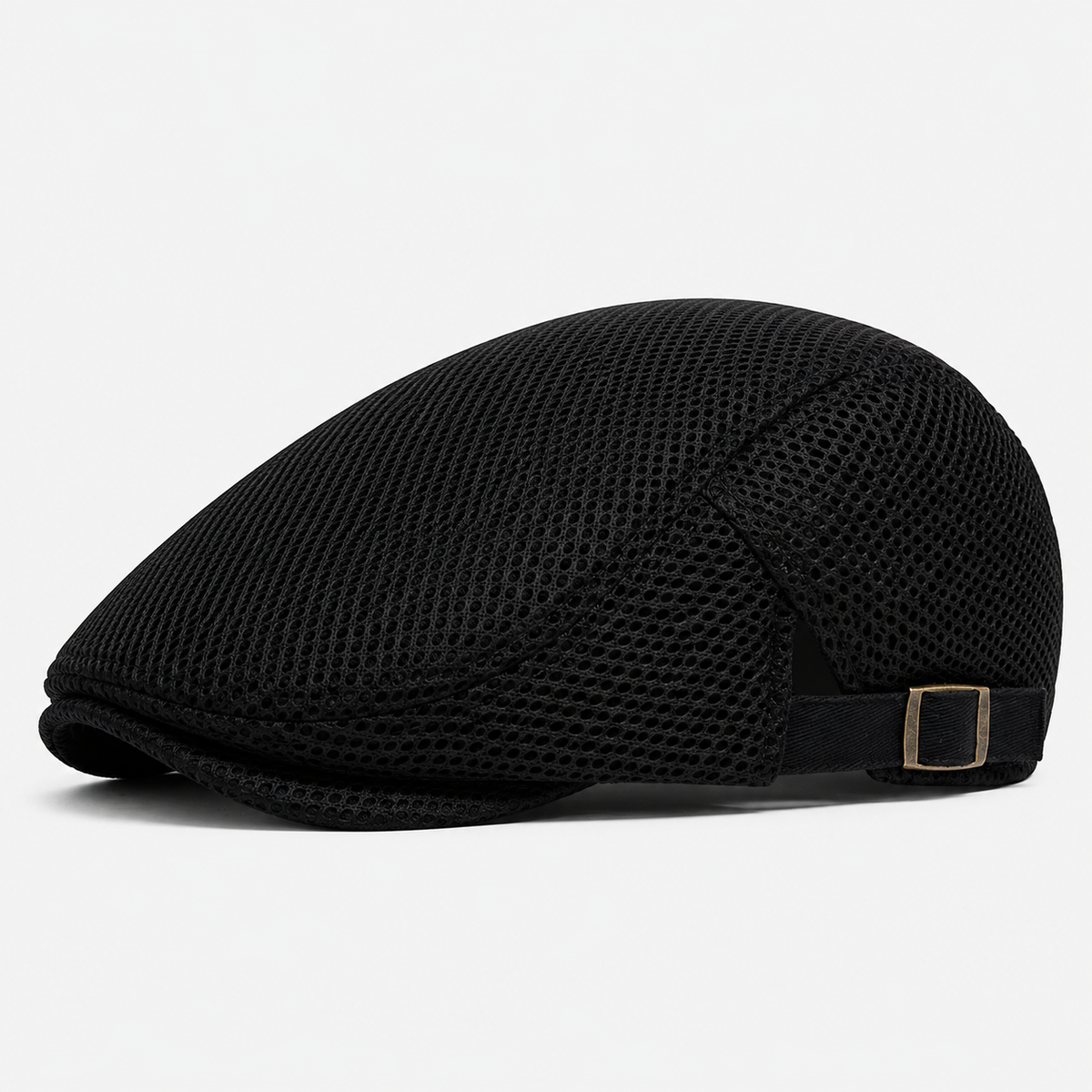 Béret Noir Unisexe En Maille Respirante