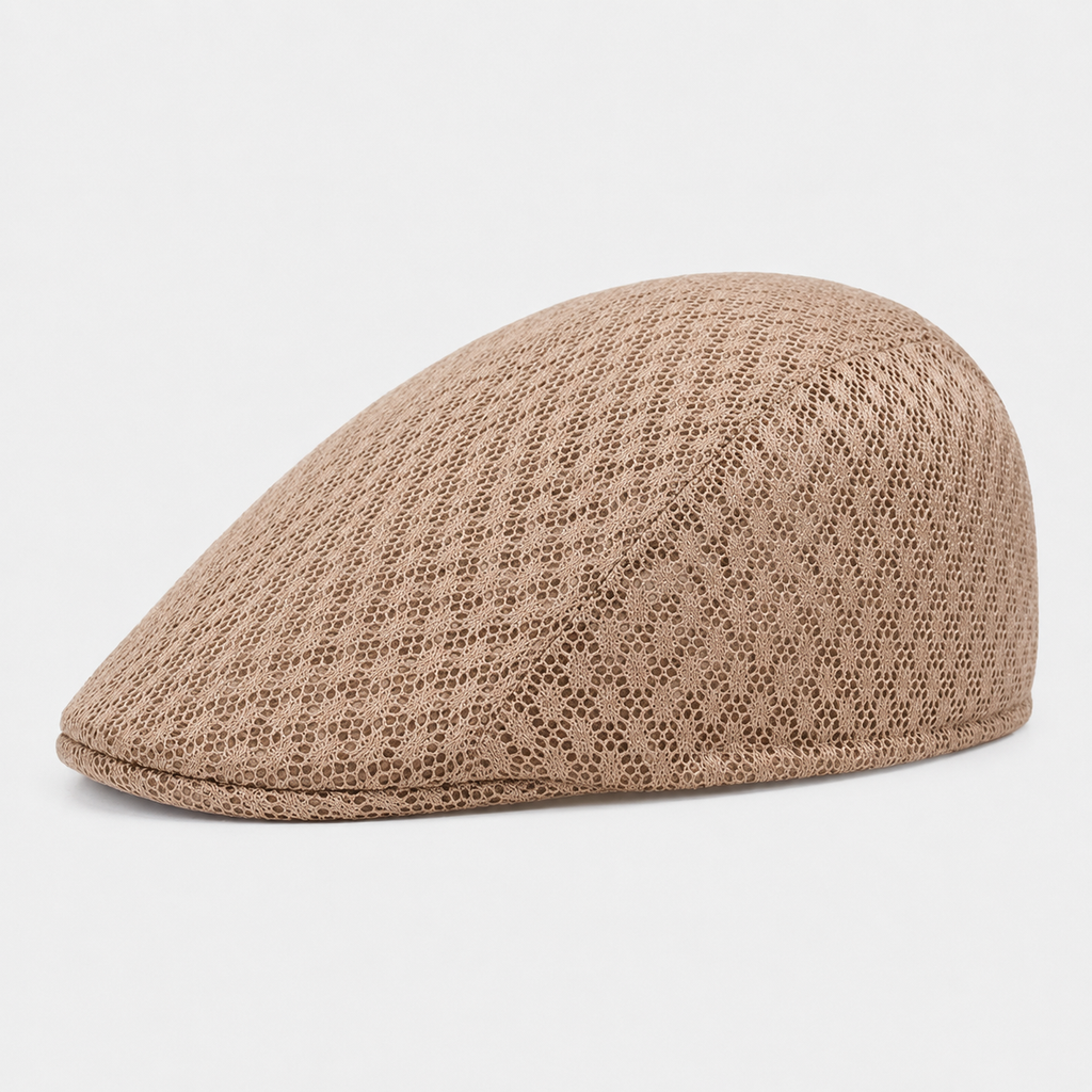 Béret en Maille Beige Respirant
