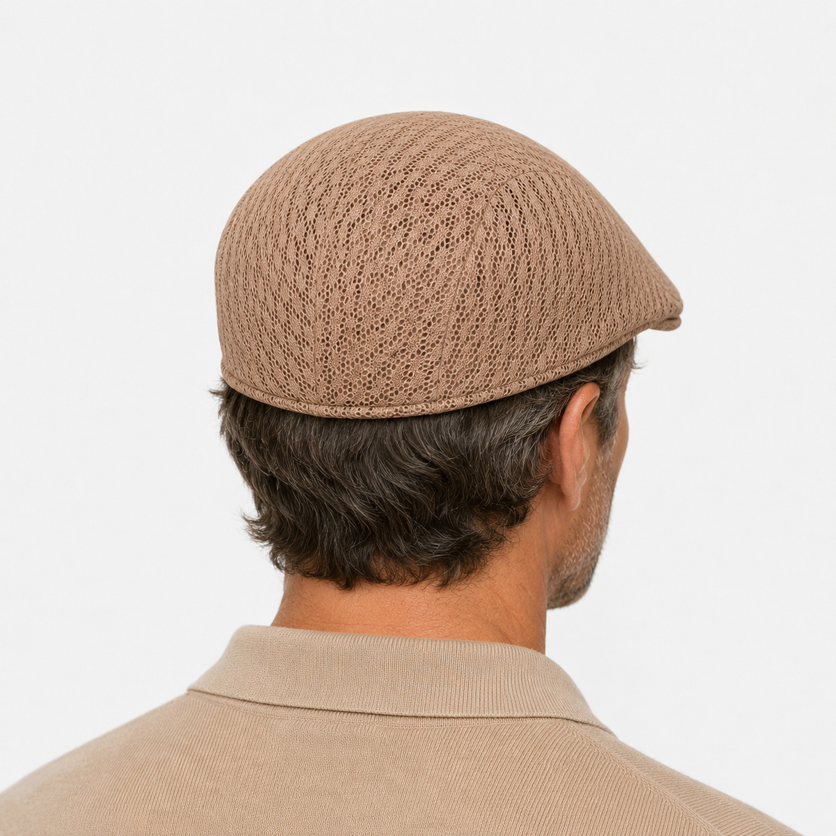 Béret en Maille Beige Respirant