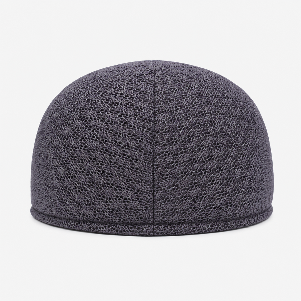 Béret Casquette Gris Foncé en Maille