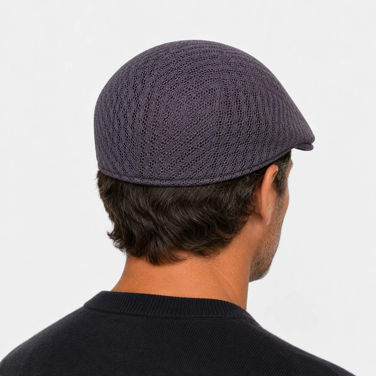 Béret Casquette Gris Foncé en Maille