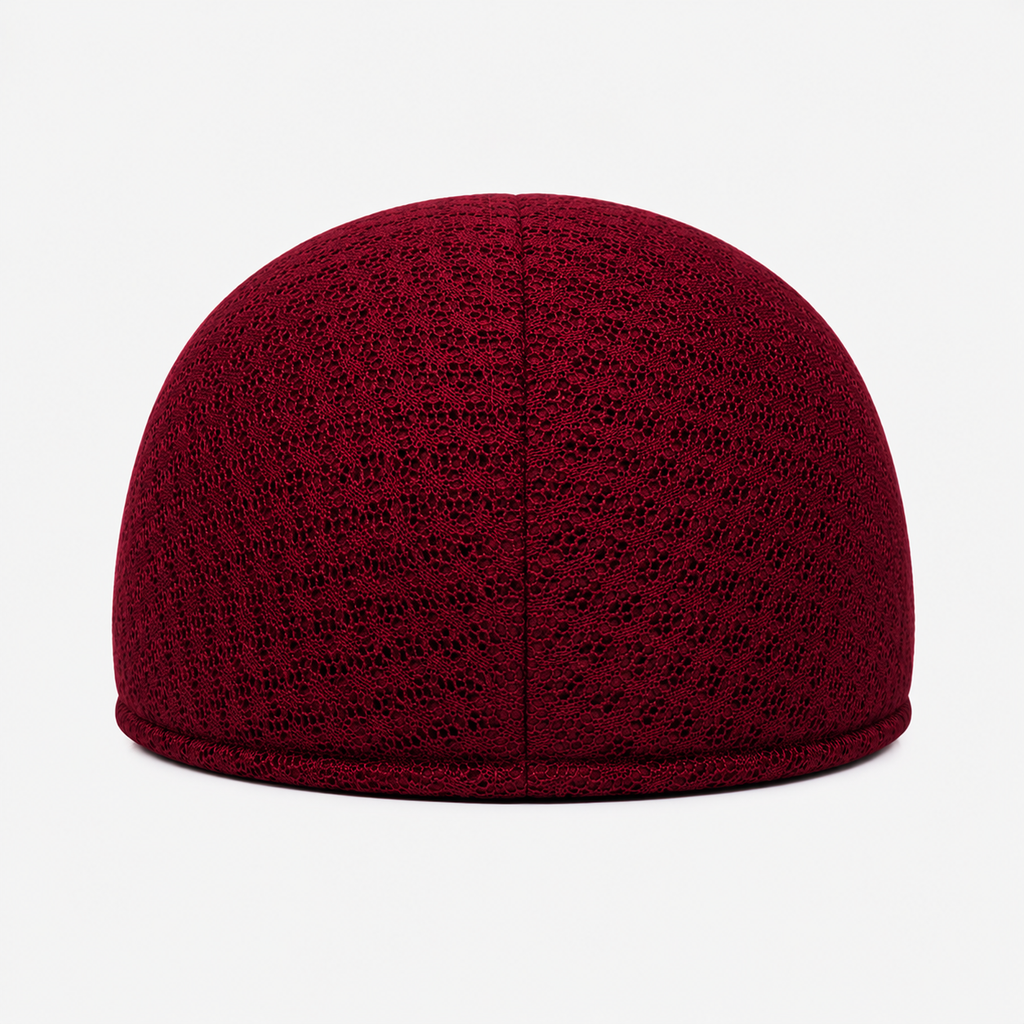 Béret Français Rouge été en Maille