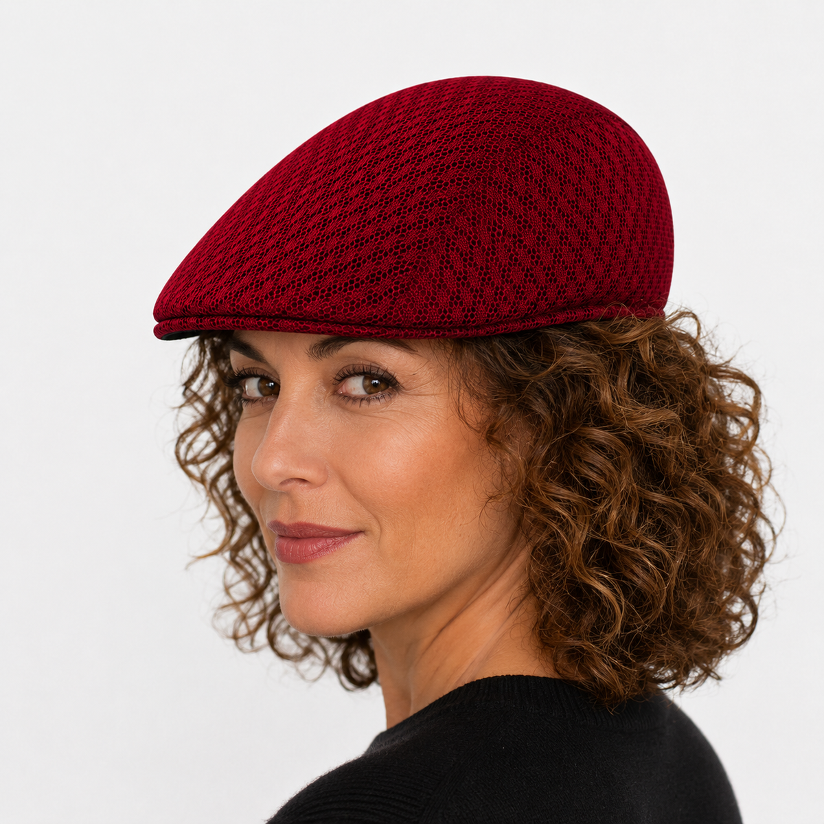 Béret Français Rouge été en Maille