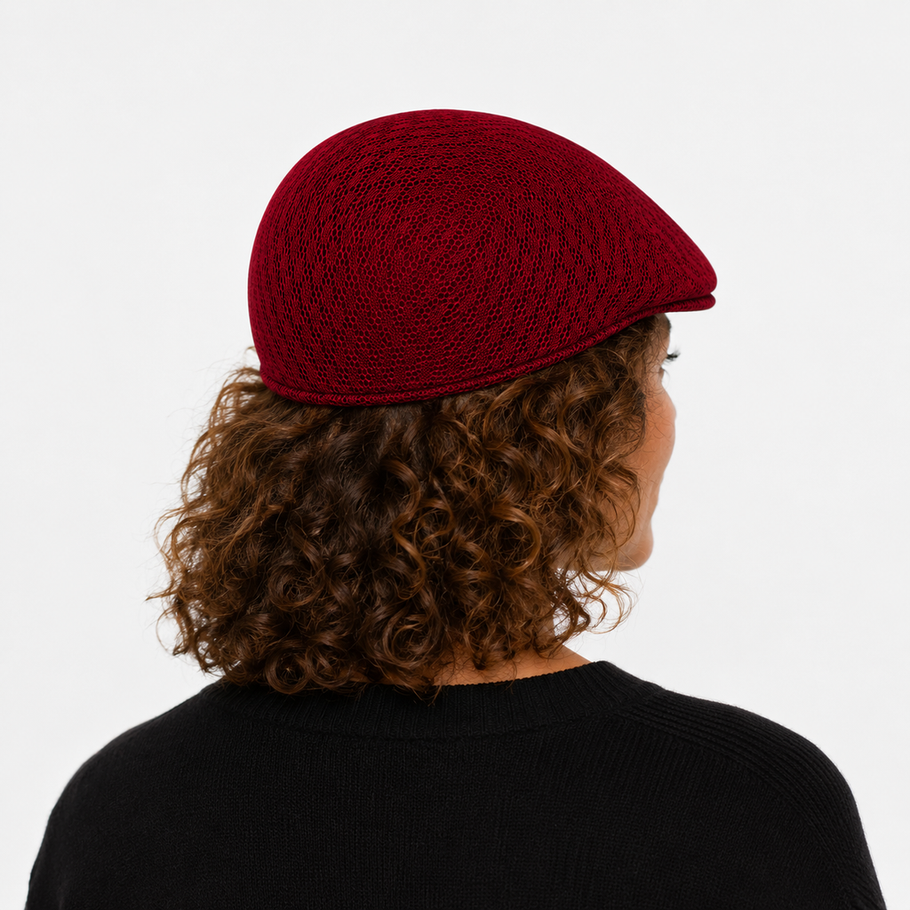Béret Français Rouge été en Maille