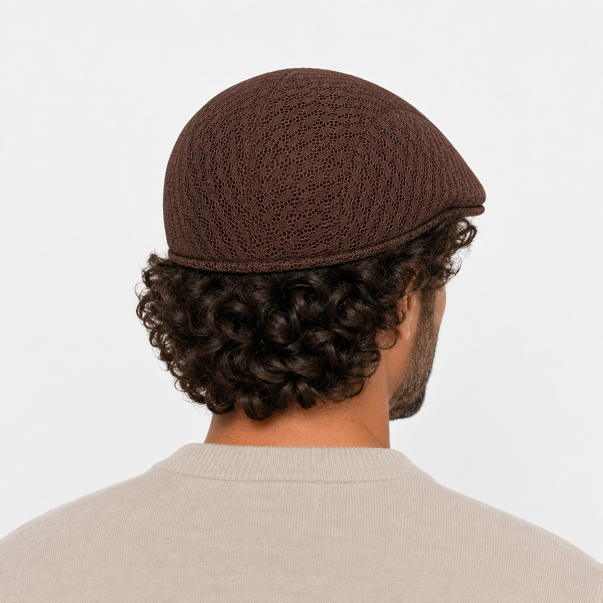 Béret Marron été En Maille