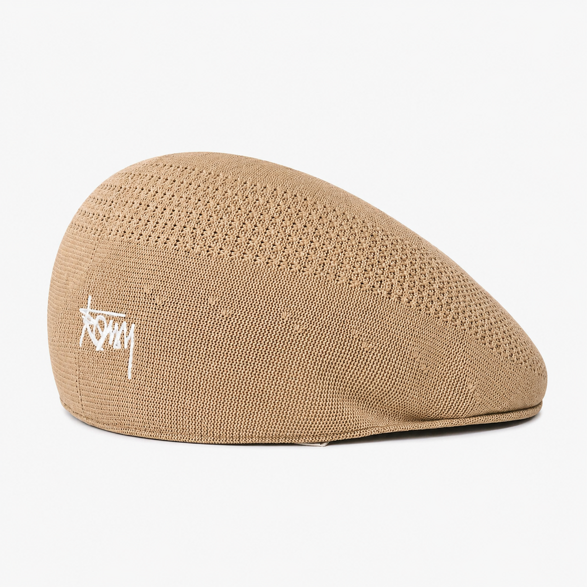 Béret Casquette Beige en Polyester