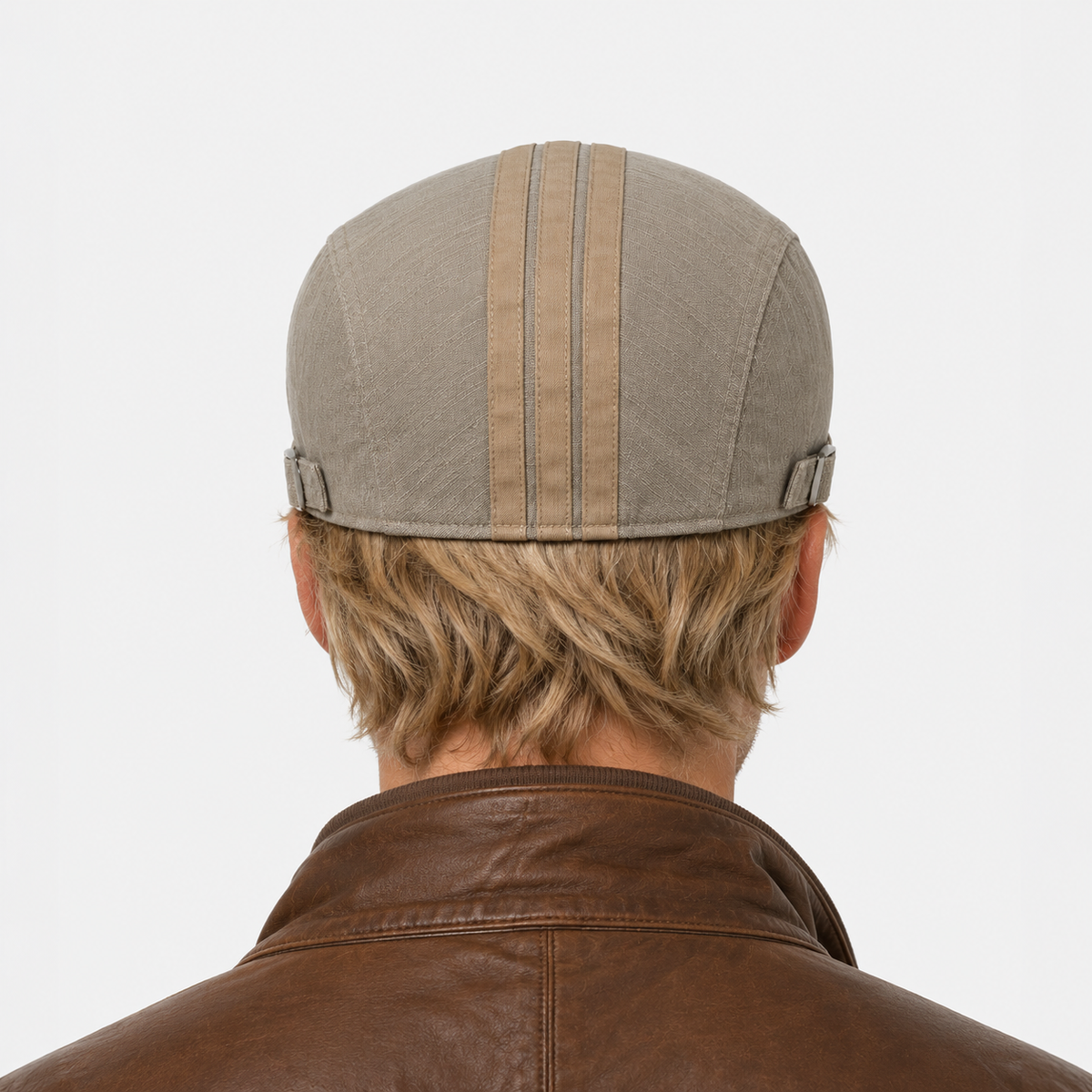 Béret Casquette à visière Beige Vintage