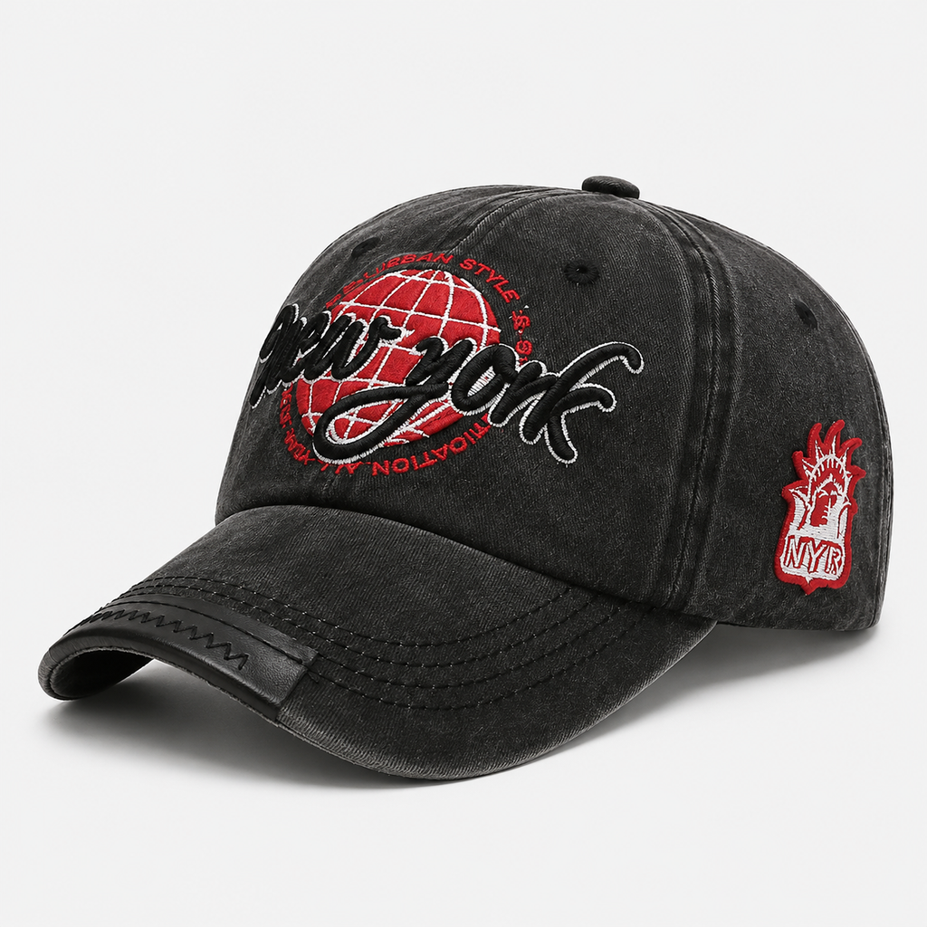 Casquette Vintage Y2K New-York Rouge & Noir